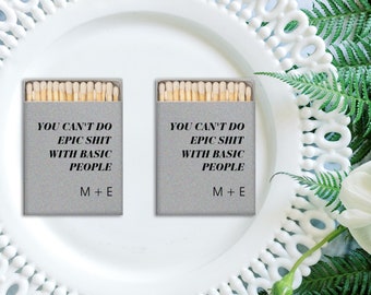 Established Personalized Triangle Box Anniversary Matches - Custom Favors, Party Matches, Party Matches, Foil Stamped