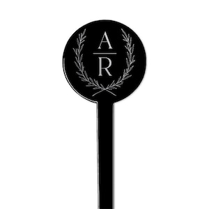 Personalized Round or Rectangular Stir Sticks, Interlocking Monogram, Wedding, Coffee Stirs, Stirrers, Wood Stir Sticks, Wooden, Stir Stick