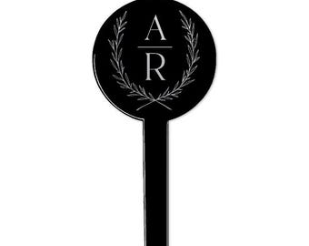 Personalized Round or Rectangular Stir Sticks, Interlocking Monogram, Wedding, Coffee Stirs, Stirrers, Wood Stir Sticks, Wooden, Stir Stick