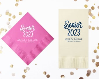 Custom Graduation Napkins, Guest Towels, Cocktail Napkins, Luncheon Napkins, Personalized Napkins, Graduation Party Favors 2024