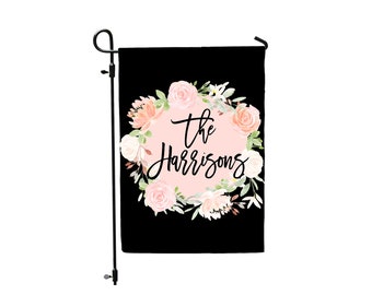 Welcome Garden Flag, Spring Flowers Garden Flag, Welcome to our Home Flag, Summer Garden Flag, Garden Flag, Outdoor Decor, Personalized