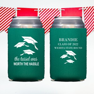 Graduation Favors, Graduation Can Cooler, Grad Party Decorations, High School Graduation Party, Class of 2025 Gift, Educated AF