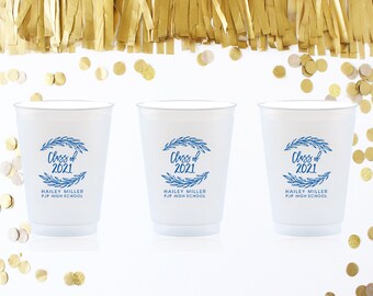 Graduation Party Cups, 2024 Graduation, High School Graduation, College Graduation, Congrats Grad, Plastic Cups, Graduation Favor