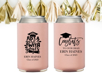 2024 Graduation Party Decorations, Graduate Party Favor, Class of 2024, Personalized Can Cooler, High School Graduation, College Graduation