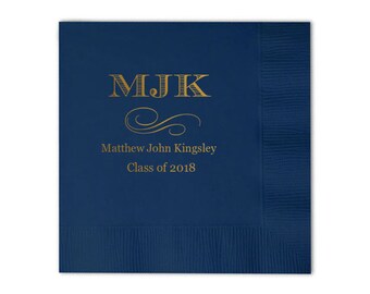 Graduation Party, Graduation Napkins, Personalized Napkin, lunch Napkin, class of 2024, Cocktail Napkin, dinner napkin, Party Napkins 228