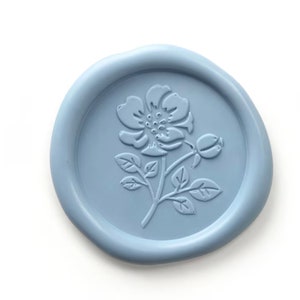Floral Wax Seals, Floral/Flower Self Adhesive wax seal, Floral Rustic Seal, Invitation Wax Seal, 25 Pack