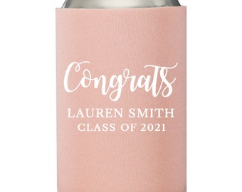 Neoprene Custom Graduation Can Coolers, Tassel Was Worth The Hassle, Personalized Graduation Drink Huggie, Graduation Gift