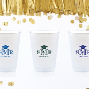 Graduation Custom Cups, 5oz, 8oz, 9oz, 10oz, 12oz, 14oz, 16oz, 20oz, 24oz / Personalized Cups, Party Cups, Party Decoration