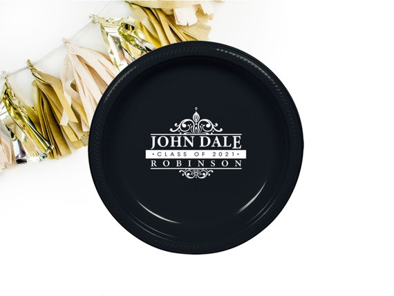 Graduation Personalized Plates Custom Plate Plastic Party Plates Personalized Party Plates Monogrammed Plate Disposable Plates 2024 Etsy Ireland