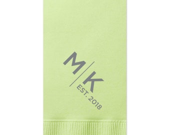 Personalized Guest Towels, Wedding Napkins, Anniversary Napkins, Party Supplies, Personalized Gift for Friends & Family, Bathroom Towels 203