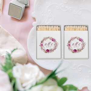 WEDDING CREST matchboxes / Custom design / wedding crest print / Custom matches / wedding favors / wedding decor / personalized gifts