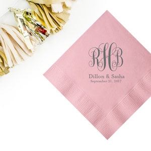 Monogram Napkins, Custom Wedding Napkins, wedding monogram, Cocktail Napkins, Wedding Favors, Party Napkins, Personalized Napkins 29