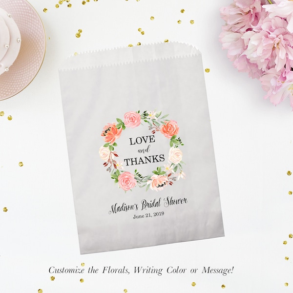 Bridal Shower Favor Bags Etsy