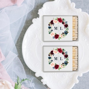 WEDDING CREST matchboxes / Custom design / wedding crest print / Custom matches / wedding favors / wedding decor / personalized gifts