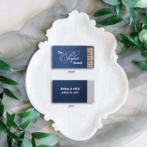 Perfect Match Sparks Flew Custom Wedding Matches, Personalized Sparkler Matches, Custom Matchbook Wedding Favors, Custom Printed Matches