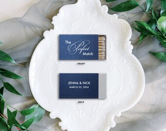 Perfect Match Sparks Flew Custom Wedding Matches, Personalized Sparkler Matches, Custom Matchbook Wedding Favors, Custom Printed Matches