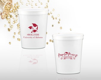 Graduation Party Cups, Custom Graduation Cups, Personalized Party Cups, Printed Shatterproof Cups, Graduation Favors, Class of 2024