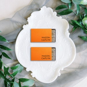 Last Name Wedding Matches, Personalized Wedding Matches, Custom Printed Matchboxes, Personalized Sparkler Matches, Custom Wedding Favors