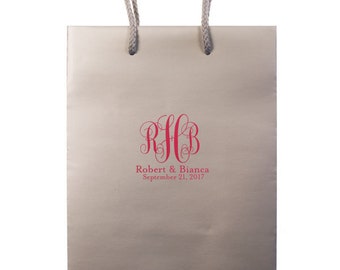Monogrammed Wedding Hotel Bags, Personalized Gift Bags, Out of Town Guest Bags, Favor Bags, Destination Wedding, Personalized Bag, tote 29