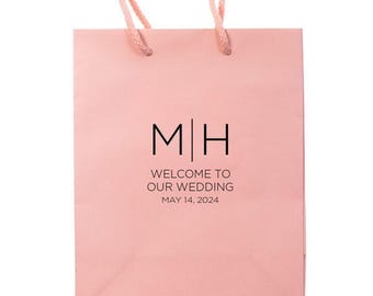 Custom Wedding Gift Bags, Hotel Guest Welcome Gifts, Personalized Bags, Wedding Weekend Bags, Destination Wedding Favor Totes