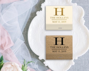 Personalized Matchbooks Wedding Simple Monogram - Personalized Wedding Favors, Custom Matches, Wedding Decor, Shower Favor, Engagement Party