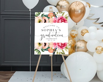 Graduation Party Welcome Sign | Custom Graduation Party Sign | Printed Grad Party Sign | Physical Event sign