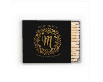 Monogrammed Matches, Wedding Matches, Matchboxes, Wedding Matchboxes, Custom Matches, Foil Matches, Sparkler Matches, Cigar Matches 294