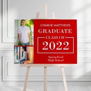 Graduation Party Welcome Sign | Custom Graduation Party Sign | Printed Grad Party Sign | Physical Event sign