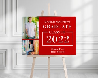 Graduation Party Welcome Sign | Custom Graduation Party Sign | Printed Grad Party Sign | Physical Event sign