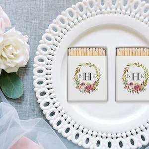 WEDDING CREST matchboxes / Custom design / wedding crest print / Custom matches / wedding favors / wedding decor / personalized gifts