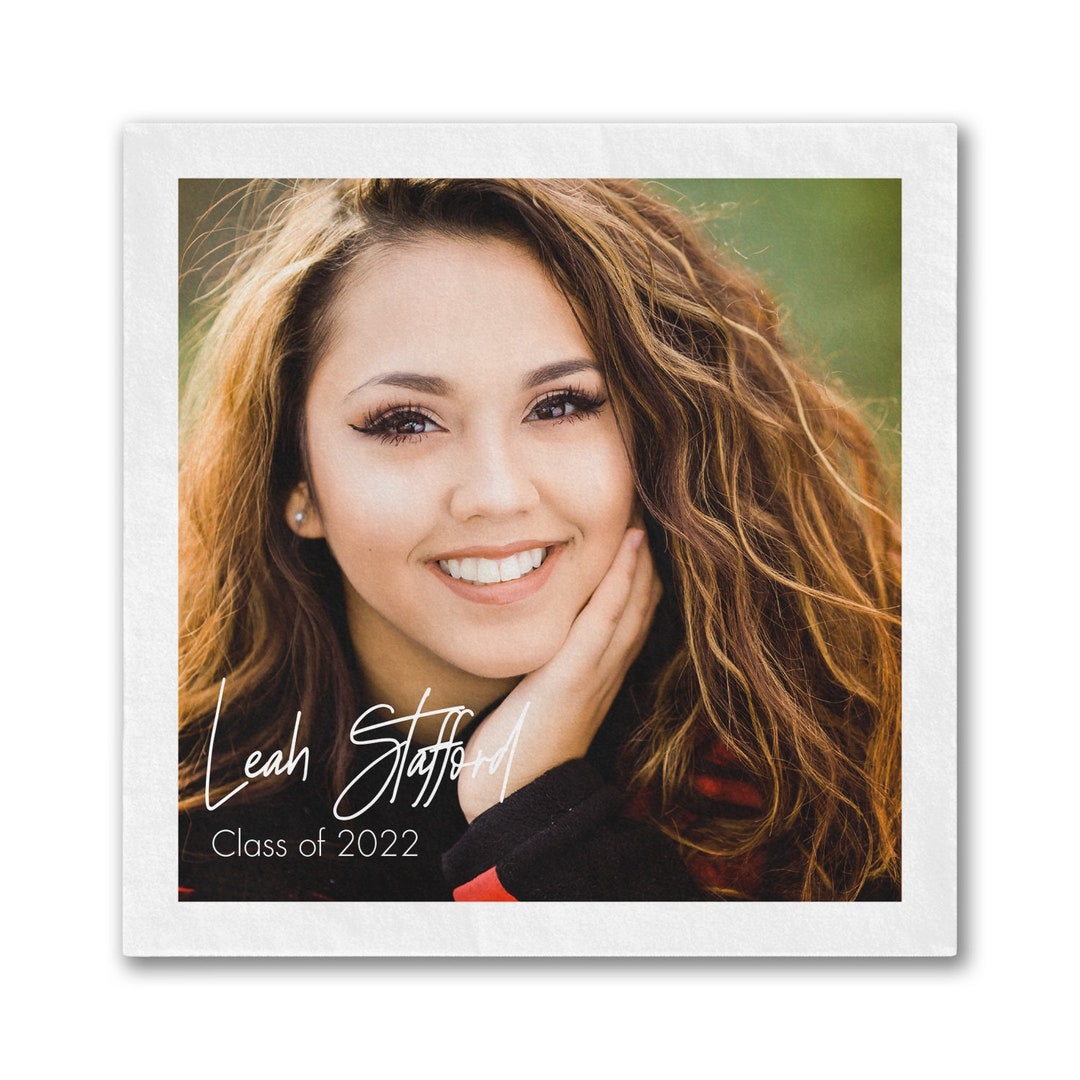 Full Color Graduation Napkins, Full Color Cocktail Napkins, Graduation