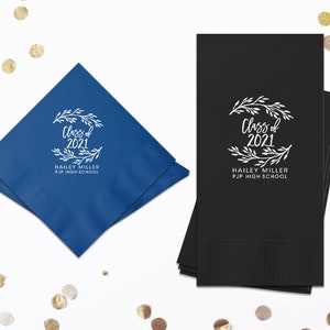 Personalized Napkins, Graduation Napkins, Party Supplies, Graduate Party Favors, Graduation Party Decorations 2025 High School Graduation