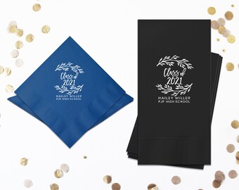 Personalized Napkins, Graduation Napkins, Party Supplies, Graduate Party Favors, Graduation Party Decorations 2025 High School Graduation