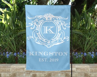 Personalized Garden Flag, Custom House Flag, Mini-Flag for Address, Personalized House Flag, Fabric Yard Flag, Family Name Garden