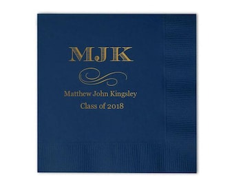Graduation Party, Graduation Napkins, Personalized Napkin, lunch Napkin, class of 2025, Cocktail Napkin, dinner napkin, Party Napkins 228