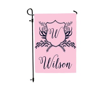 Personalized Garden Flag, Welcome Flag, Welcome Friends, Fall Garden Flag, Initial Flag, Farmhouse Decor, Yard Decor, Outdoor Garden Flag