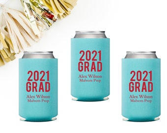 Class of 2024 Graduation Party Favors, Personalized Can Huggers, Custom Beer Drink Holder, 2024 Graduation Party Decorations