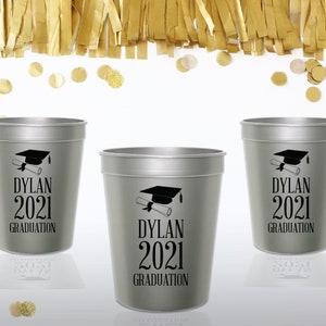 Custom Frosted Wedding Cups, 5oz / 8oz / 9oz / 10oz / 12oz / 14oz / 16oz / 20oz / 24oz / Graduation Birthday Bachelorette Engagement Baby