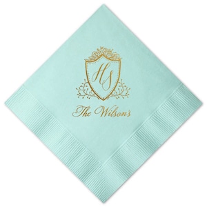 Personalized Napkins, Wedding Napkins, Custom Wedding Napkins, Cocktail Napkins, Monogrammed Napkins, Bar Napkins, Wedding Favors 286