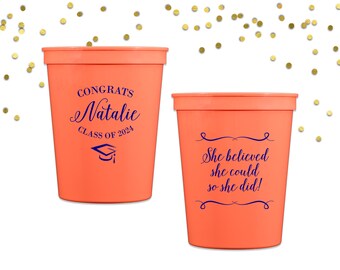 Graduation Stadium Cups, Graduation Party Favors, Graduation 2025, College Grad Party, The Tassel was worth the Hassle