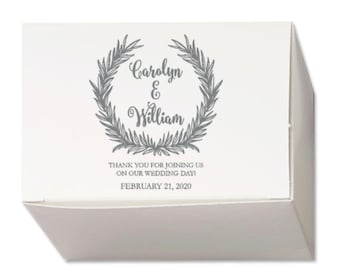 Custom Favor Boxes for Cake & Candies, 50 ink colors to choose from, Birthday Party Favor, Custom Printed, Custom wedding Monogram, Logo