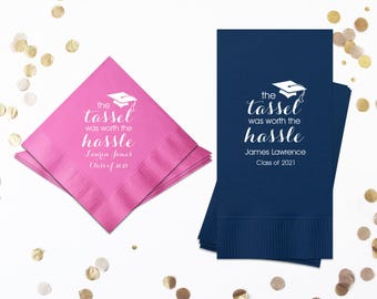 2025 Personalized Graduation Napkins Law School Graduation Party Decorations Medical School - Cocktail, Luncheon, and Dinner Napkins