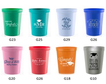 Graduation Party Cups, Graduation Favors, Graduation Party Ideas, Graduation Party Decorations, Class of 2024 Cups, Graduation BBQ