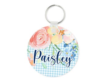 Key Chain Key Ring Personalized Key Chain Monogrammed Gift Teacher Sweet 16 New Car Cute Car Accessories For Women Keychain Custom Monogram