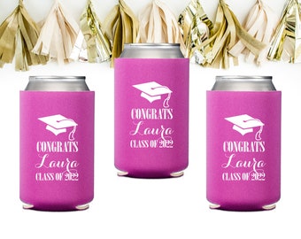 Graduation Party Favors, Graduation Can Cooler, Graduation Gift, College Graduation, Class of 2025 Gift, Cap and Gown