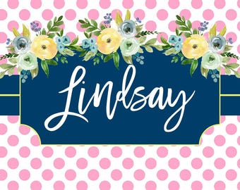 Front Car Tag, Vanity Plate, License Plate, Personalized Tag, Monogram Front Plate,