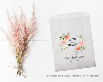 Personalized Bridal Shower Favor Bags for Bridal Shower Favors Bridal Shower Candy Bags Bridal Shower Favor Wedding Shower Favor