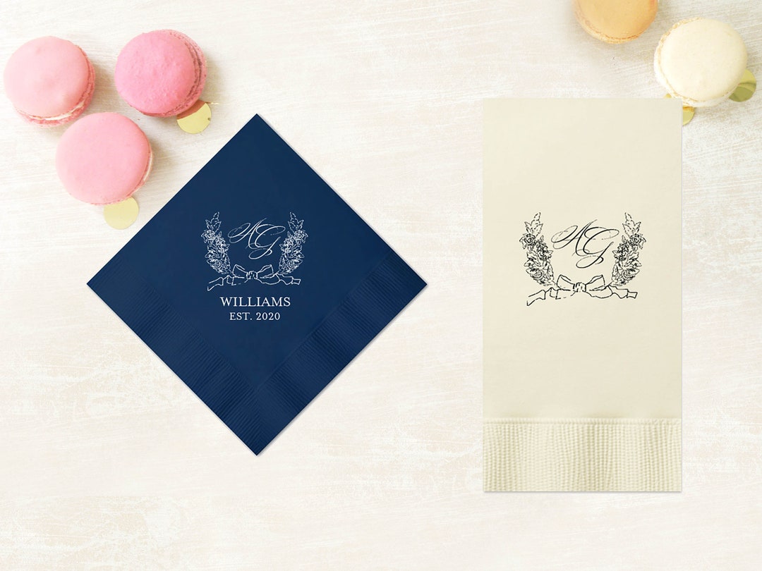 Summer wedding napkins