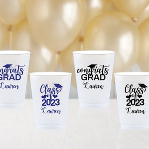 Class of 2025 Cups Personalized Graduation Cups Graduation Party Decorations Custom Printed Plastic Cups 2025 Graduation Cups Party Favors