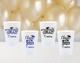 Class of 2025 Cups Personalized Graduation Cups Graduation Party Decorations Custom Printed Plastic Cups 2025 Graduation Cups Party Favors